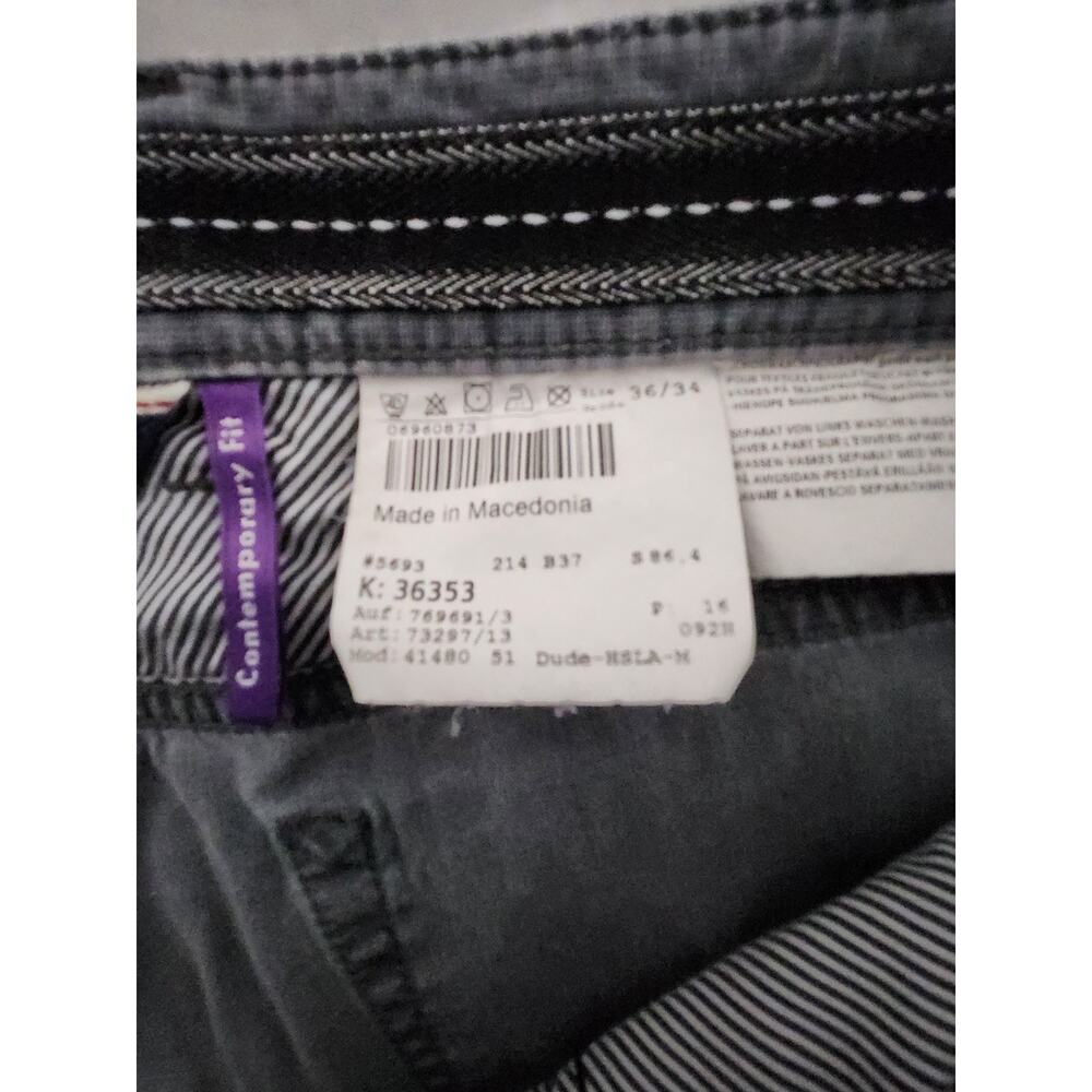 Hiltl Dude Men's Contemporary Fit Denim Straight Leg Jeans Gray Size 36/34 - Picture 8 of 12